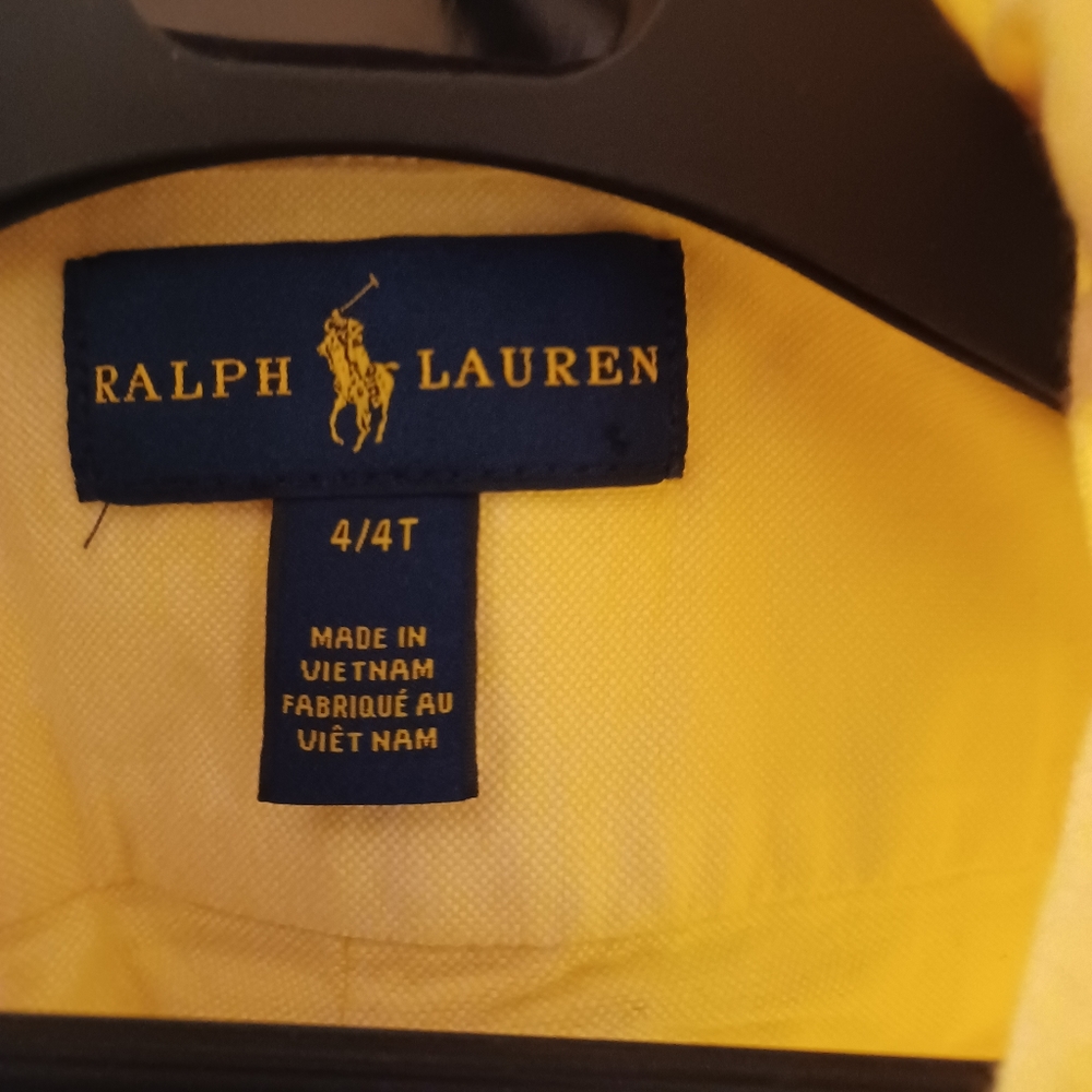 Ralph Lauren Oxford Shirt 4T Yellow